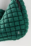 Free People Movement Quilted Carr Style OB1563662 In Dusty Blue and Fuji Jade; 