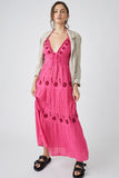 Free People Real Love Embroidered Maxi Style OB1533606 in Ivory Combo and Moxie Combo;Embroidered Maxi Dress;White Embroidered Maxi Dress;Embroidered Dress;Free PEople Embroidered Dress; 