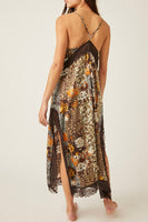 Free People Right Now Midi Slip Dress Style OB1402081in Hot Fudge Combo; 