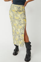 Free People Rosalie Mesh Midi Skirt Style OB1645596 in Black Combo Rosalie;Midi Skirt;Free People Skirt; 