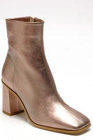 Free People Shoes Sienna Ankle Boot Style OB1508158 in Black and Brozne Rose Gold;Free People Boots;Free People Sienna Ankle Boot in Champagne Metallic