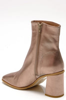 Free People Shoes Sienna Ankle Boot Style OB1508158 in Black and Brozne Rose Gold;Free People Boots;Free People Sienna Ankle Boot in Champagne Metallic