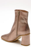 Free People Shoes Sienna Ankle Boot Style OB1508158 in Black and Brozne Rose Gold;Free People Boots;Free People Sienna Ankle Boot in Champagne Metallic