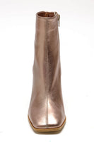 Free People Shoes Sienna Ankle Boot Style OB1508158 in Black and Brozne Rose Gold;Free People Boots;Free People Sienna Ankle Boot in Champagne Metallic