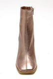 Free People Shoes Sienna Ankle Boot Style OB1508158 in Black and Brozne Rose Gold;Free People Boots;Free People Sienna Ankle Boot in Champagne Metallic