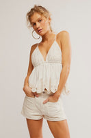 Free People Sunny Days Cami Style FP-24-1265-1103 In Ivory; 