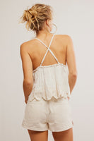 Free People Sunny Days Cami Style FP-24-1265-1103 In Ivory; 