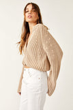 Free People Sweet Nothing Cardi Style OB1749970 in Sandcastle;Slightly Cropped Button Front Cardigan;Textured Knit cardigan;versatile layering sweater;Women's fashion cardigan;stylish button-down sweater;casual knitwear;fashionable cropped knit cardigan;cozy button-sweater;free people sweater
