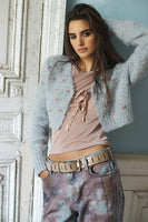 Free People Twinklw Cardi Style OB1787002 in pearl blue combo;Free PEople Jeweled cardigan; 