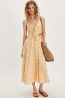 Free People Vid Midi Dress Style OB217992 in Creamsicle Combo; 