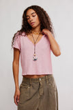 Free People We The Free Take 2 Tee Style OB2268456 in Rose Oil and in Warm Olives; 