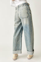 Free People Palmer Cuffed Jean Style OB1824199 in La La Land Colorway; 