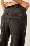 Free people Moxie Low Slung Barrel Jeans Style OB1863118 in NIght Hawk;Free People Barrel Jeans; 