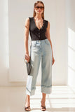 Generation Love Clothing Zoelle Rib Tank Style K00764287 in Black and in Sugar Pink; V-Neck Pearl Tank Top