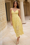 Generation Love Emma Lace Maxi Dress Style K00365144 in Citrine;Yellow Lace Maxi Dress;Summer Event Maxi Dress;Summer Gueat Of Dress; 