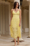 Generation Love Emma Lace Maxi Dress Style K00365144 in Citrine;Yellow Lace Maxi Dress;Summer Event Maxi Dress;Summer Gueat Of Dress; 