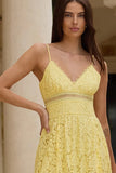 Generation Love Emma Lace Maxi Dress Style K00365144 in Citrine;Yellow Lace Maxi Dress;Summer Event Maxi Dress;Summer Gueat Of Dress; 