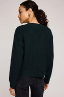 Gentle Fawn Clothing Marcie Pullover Sweater Style GF2510-3150-GRN in Wintergreen; Green V-Neck Fall Sweater