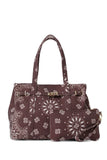 Haute Shore Jackie Hamptons Bandana Canvas Tote in Brown Bandana; 