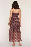 Heartloom Clothing Auren Dress Style 255D7TW in Batik;Smocked Bust Batik Printed Dress; 