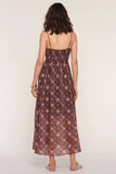 Heartloom Clothing Auren Dress Style 255D7TW in Batik;Smocked Bust Batik Printed Dress; 