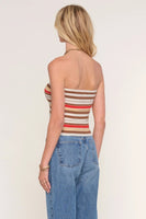 Heartloom Clothing Emmett Top Style 255SB7A in Flame;Knit Full LEngth Tube Top;Striped Knit Tube Top; 
