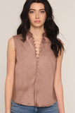Heartloom Clothing Sydney Top Style 267bb9a in Doe; Polished closet essential top to wear with denim