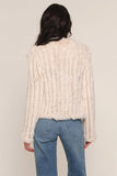 Heartloom Clothing rosa jacket style 268u89a in sugar; Lightweight, cropped fur jacket