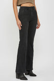 Hidden Jeans Happi CHARCOAL WASH FASHION SEAM 33" INSEAM STRETCH FLARE Style HD3284-CHA in Charcoal;Black Flare Jeans;Black Fall Long Flare Jeans; 