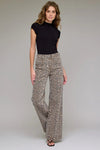 Hidden Jeans Happi Cheetah Flares Style HD310CF-CHE in Cheetah; High Rise Flare leg Cheetah Jeans; Fall Flare Jeans