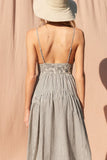 Illa Illa Clothing Summer Belle Striped Dress Style IM7972 in Navy and in Red; 