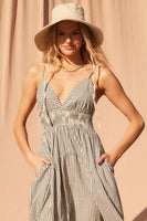 Illa Illa Clothing Summer Belle Striped Dress Style IM7972 in Navy and in Red; 
