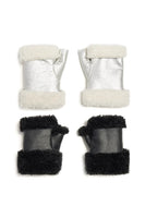 Jocelyn Clothing Sedgewick Mittens Style JAF23107 in Black Black and in Ivory Silver; 