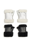 Jocelyn Clothing Sedgewick Mittens Style JAF23107 in Black Black and in Ivory Silver; 