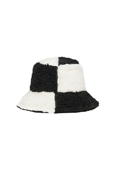 Jocelyn Clothing Tunnel Bucket Hat Style JAF23035 in Black White; 