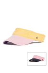 Jocelyn Colorblock Terry Visor Style JAS23109 In Pink and in Orange