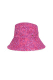 Jocelyn The Monaco Printed French Terry Reversible Hat style jas23012p-pkm in pink multi; 