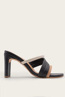 Kaanas Umbria Heeled Sandal Style H00182R in Black; 