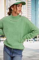 La Miel CLothing Ella Sweater Style MCS3566-Z1 in Creamy Mint; 