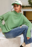 La Miel CLothing Ella Sweater Style MCS3566-Z1 in Creamy Mint; 
