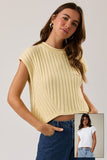 Round Neck Sweater Top