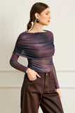 Line and Dot Clothing Finley Top Style LT4699B-1 in Plum; 