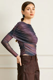 Line and Dot Clothing Finley Top Style LT4699B-1 in Plum; 