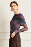 Line and Dot Clothing Finley Top Style LT4699B-1 in Plum; 