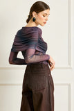 Line and Dot Clothing Finley Top Style LT4699B-1 in Plum; 
