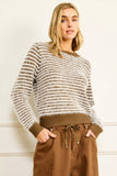 Line and Dot Clothing LYON SWEATER Style LT5935L in Olive Cream; 