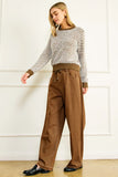Line and Dot Clothing LYON SWEATER Style LT5935L in Olive Cream; 