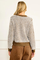 Line and Dot Clothing LYON SWEATER Style LT5935L in Olive Cream; 