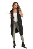 Love Token Clothing Brie Vest Style LT33-115 in Both Olive Green and in Black; Belted Knee Length Fall Vest