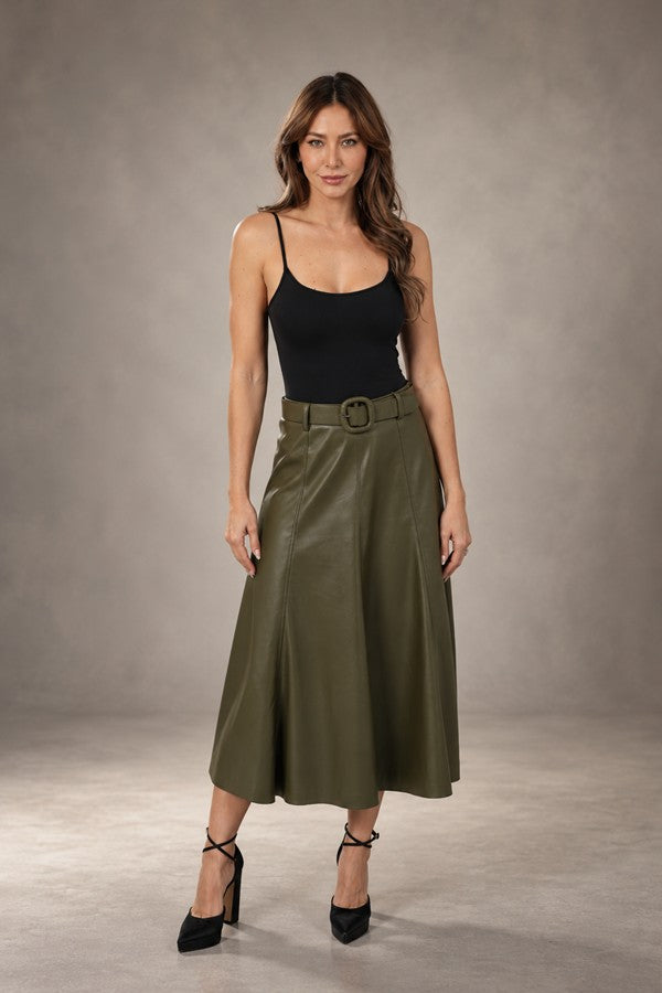 Mercedes Skirt -Olive